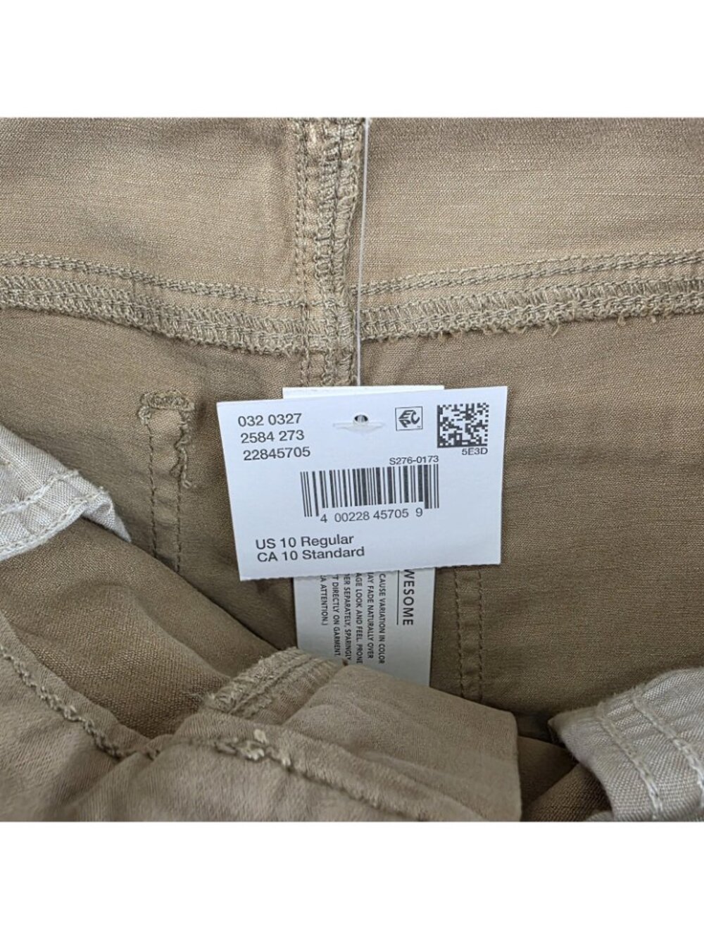 American Eagle Jegging Pants Womens 10 Beige Low-Rise Slim Stretch NWT - Picture 5 of 12